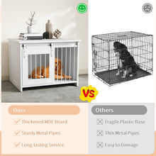 Load image into Gallery viewer, Modern Dog Crate Wooden Dog Cage with Wide Tabletop and Door