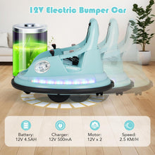 Load image into Gallery viewer, 12V Kids Ride On Bumper Car with Dual Joysticks and 5 Light Effects