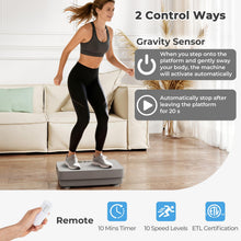 Load image into Gallery viewer, Vibration Plate Exercise Machine with Gravity Sensor & Remote Control