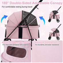 Load image into Gallery viewer, Pet Travel Buggy for Small Medium Dogs Cats