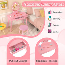 Load image into Gallery viewer, Kids Vanity Table and Chair