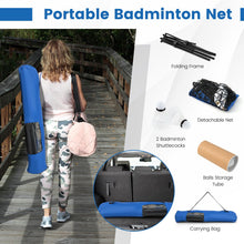 Load image into Gallery viewer, Portable Badminton Net Set