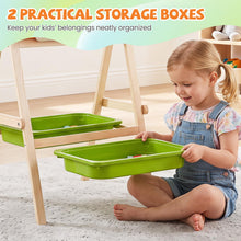 Load image into Gallery viewer, 2 in 1 Kids Easel, Double-Sided Easel with Adjustable Whiteboard