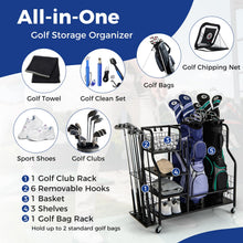 Load image into Gallery viewer, Golf Storage Rack, Golf Bag Stand