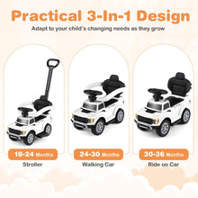 Load image into Gallery viewer, 3 in 1 Ride on Push Car, Licensed Ford Stroller Sliding Walking Car with Horn