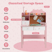Load image into Gallery viewer, Wooden Student Study Table with Drawers