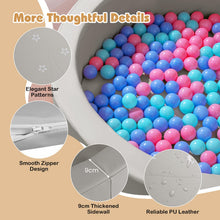 Load image into Gallery viewer, Kids Ball Pit, Soft Foam Ball Pool with 200 Ocean Balls & Removable PU Cover