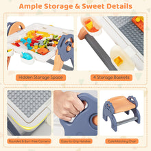 Load image into Gallery viewer, 6 in 1 Foldable Toddler Activity Table and Chair Set with Reversible Tabletop