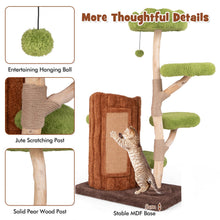 Load image into Gallery viewer, Cat Tree, Multi-level Cat Tower with 2-story Cat House, Sisal Scratching Posts & Board