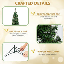 Load image into Gallery viewer, 7 FT Pre-lit Half-Shape Christmas Tree