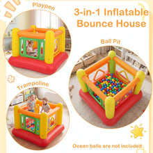 Load image into Gallery viewer, Inflatable Bounce House, Kids Blow Up Bouncy Castle with Transparent Side Walls