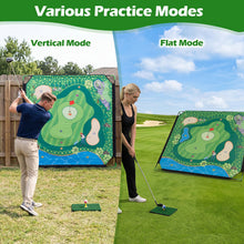 Load image into Gallery viewer, Indoor Outdoor Golf Game Gift, 71 x 71 Inch Chipping Mat
