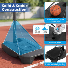 Load image into Gallery viewer, 131-263 cm Height Adjustable Basketball Goal System