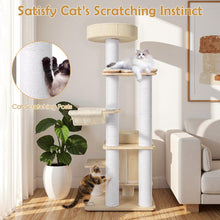 Load image into Gallery viewer, Cat Tree, Tall Multi-Layer Cats Tower with Comfy Padded Top Perch