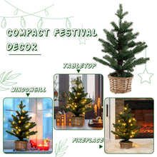 Load image into Gallery viewer, Pre-lit Artificial Mini Christmas Tree with 96 Branch Tips