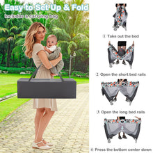 Load image into Gallery viewer, 3 in 1 Baby Playard Portable Infant Nursery Center with Toy Bar
