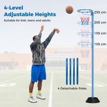 Load image into Gallery viewer, Netball Stand and Post, Adjustable Basketball Goal System