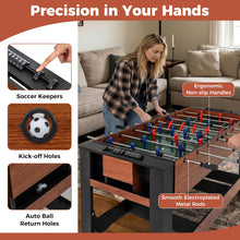Load image into Gallery viewer, Swivel Game Table 2-in-1 Foosball and Pool Combo Space-saving