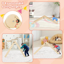 Load image into Gallery viewer, 4-in-1 Kids Climbing Set, Wooden Toddler Climber with Slide/Climbing Ramp