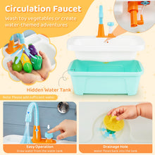 Load image into Gallery viewer, Wooden Kids Play Kitchen Toy Set with Stoves