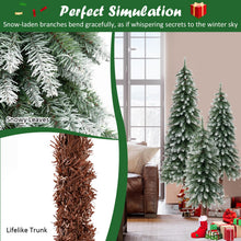 Load image into Gallery viewer, Artificial Xmas Tree Set of 3 with PVC Branch Tips and Warm White LED Lights