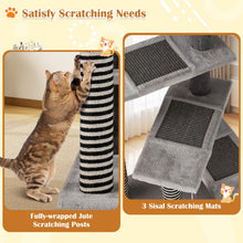Load image into Gallery viewer, Cat Tree, 93cm Tall Modern Cats Tower with Padded Top Perch