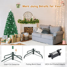 Load image into Gallery viewer, 5 FT/6 FT Fiber Optic Artificial Christmas Tree