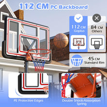 Load image into Gallery viewer, 7.4-10FT Height Adjustable Portable Basketball Goal