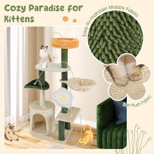Load image into Gallery viewer, Cat Tree, Kitty Tower with Cozy Condo, Scratching Posts & Sisal Board