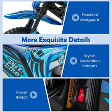 Load image into Gallery viewer, 24V Children Dirt Bike with Pneumatic Tires