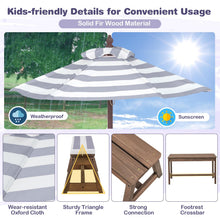 Load image into Gallery viewer, Kids Picnic Table with Cushions and Umbrella