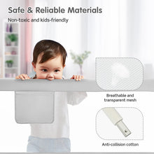 Load image into Gallery viewer, Height Adjustable Toddler Protection Guard with Storage Pocket and Double Safety Lock
