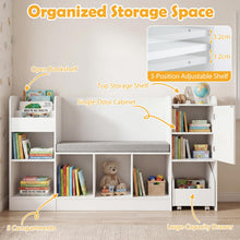 Load image into Gallery viewer, Kids Bookshelf, Wooden Children Bookcase with Blackboard