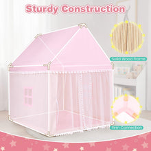 Load image into Gallery viewer, Children's Wooden Frame Playhouse Tent with Mat