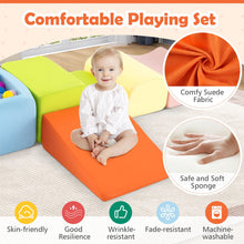 Load image into Gallery viewer, 5-Piece Climb and Crawl Playset with Ball Pit for Kids (Ocean Balls Not Included)