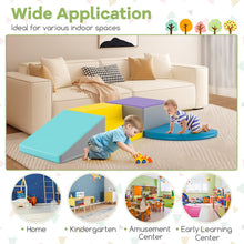 Load image into Gallery viewer, 4 Pieces Kids Climb & Crawl Play Equipment, Multifunctional Toddler Activity Set