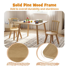 Load image into Gallery viewer, Kids Table and Chair Set, Wooden Toddler Play Table with Solid Wood Legs
