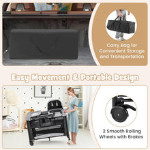 Load image into Gallery viewer, 5 in 1 Portable Nursery Center with Bassinet and Cradle