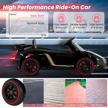 Load image into Gallery viewer, Kids Ride on Car, 12V Battery Powered Licensed Lamborghini Car with Remote Control, Music, 3 Speeds
