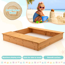 Load image into Gallery viewer, Outdoor Wooden Kids Sandbox with Bench Seat and 2 Removable Boxes