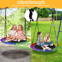 Load image into Gallery viewer, 100cm Round Tree Swings with LED Lights