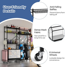 Load image into Gallery viewer, Garage Sports Equipment Organizer