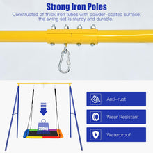 Load image into Gallery viewer, Kids Swing Frame Heavy Duty Metal Swing Stand with Ground Stakes