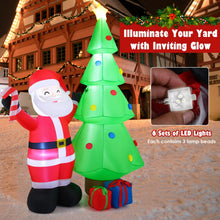 Load image into Gallery viewer, 8 Feet Inflatable Christmas Tree with Santa Claus & Gift Boxes