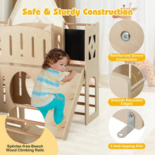 Load image into Gallery viewer, 8-in-1 Toddler Slide with Ladders and Toy Storage