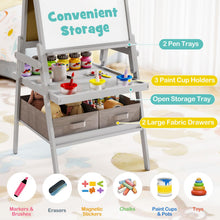 Load image into Gallery viewer, Wooden Kids Easel, Double Sided Painting Easel