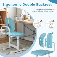 Load image into Gallery viewer, Height-adjustable Kid¡¯s Desk Chair with Double Back Support and Breathable Seat