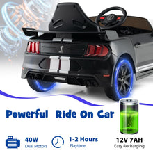 Load image into Gallery viewer, 12V Kids Electric Ride on Car, Battery Powered Toy Vehicle with Remote Control