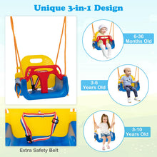Load image into Gallery viewer, 3 in 1 Kids Heavy Duty Metal Swing Frame with Belt Swing