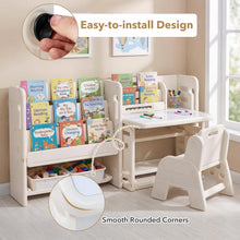 Load image into Gallery viewer, Tiltable Desktop, Storage Boxes, Children Art Table Toddler Activity Desk Set Play Tables